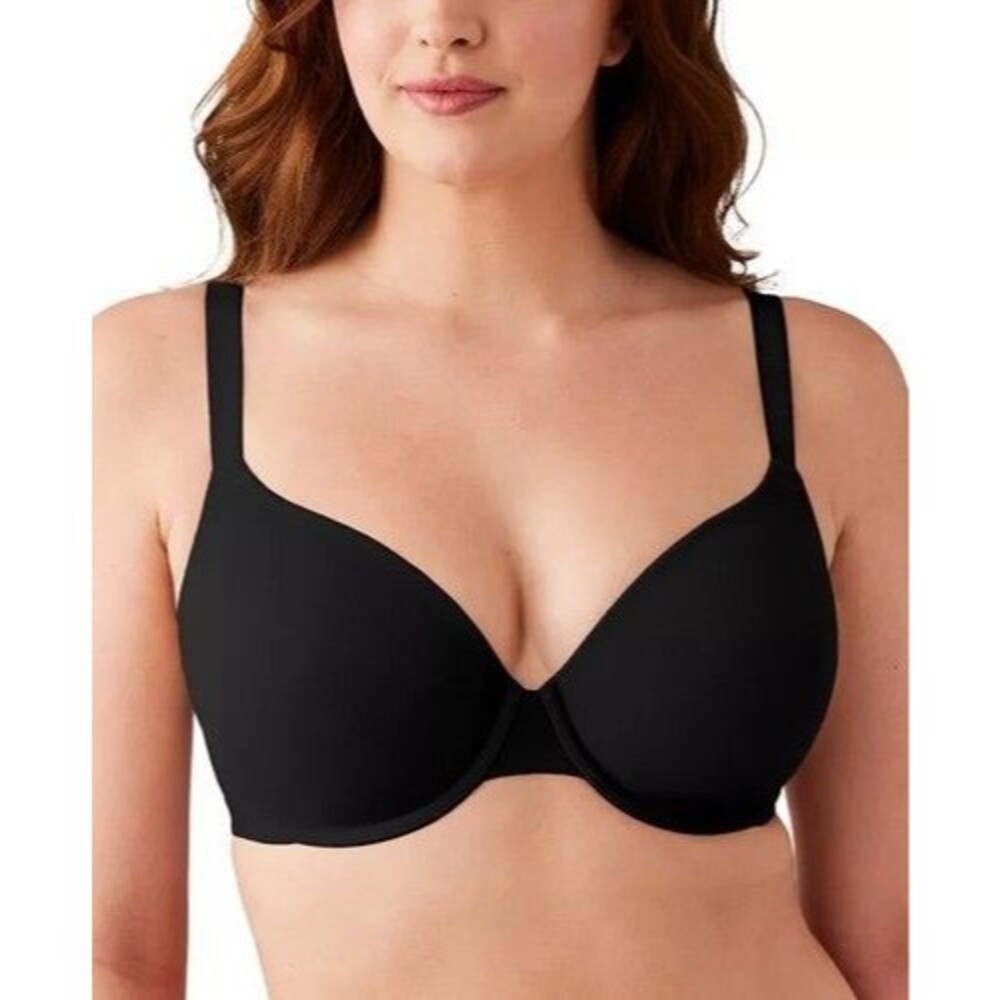 Wacoal T-Shirt Bra Womens 38G Black Underwire Molded Cup Seamless 853387